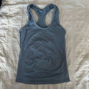 Blue workout tank